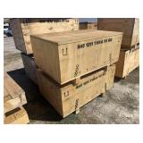 2) Wooden Crates