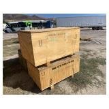 2) Wooden Crates
