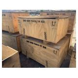 2) Wooden Crates