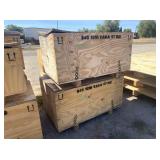 2) Wooden Crates