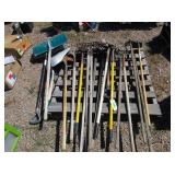 Yard Tools, Rakes, Hoes, Shovels, Pitchforks