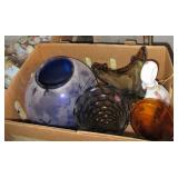 Carnival Glass Vase, Unique Glass Vases,