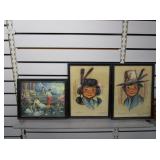 "Little Bright Sun" And "Wild Flower" Framed Art