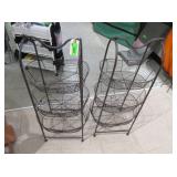 Metal Mesh Baskets, Three Tiered