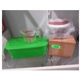 Pyrex Liquid Pitcher, Green Boxes, Dual Speed Chop
