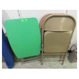 Folding Chairs and Small Side Table