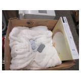 Brushed Nickel Mirror, Large Blanket