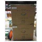 2) Cases Clear Hinged Food Containers 8" x 8"