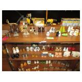 2) Shelves of Salt and Pepper Shakers