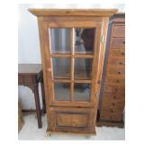 Rolling Cabinet with Glass Door