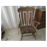 Wooden Rocking Chair and Cane