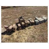 Bricks, Cinder Blocks, obsidian, Rock Decor