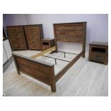 Bed Set With Full Size Bed Frame, 2) Nightstands