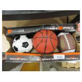 Mini Soccer, Basketball And Football