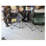 4) Folding Camp Chairs, Camp Toaster and Stove