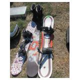 3) Snowboards, Boots