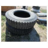 2) 295/75R22 Tires