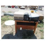 Wood Table with Drawers, Small Table