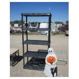 Plastic Shelf, Metal L Brackets, Halloween Decor