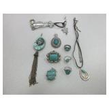 Turquoise / Silver Jewelry - Rings, Necklaces