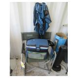 Folding Camp Chairs, Coolers