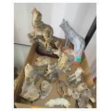 Assorted Wolf Figurines