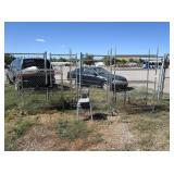 Metal Shelves and Chairs