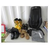 DC Snowboard Boots, Sandals, Chair Massager