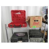 Empty Tool Cases, Chain Link Fence Loop Caps