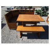 Picnic Table, Corner Bench with Storage