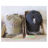 12) Green Browning Hats, 12) Black Browning Hats