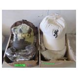 12) Camo Browning Hats, 12) Cream Browning Hats