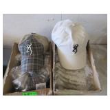 12) Cream Browning Hats, 12) Plaid Browning Hats