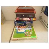 Spirograph, Backgammon, Chinese Checkers,