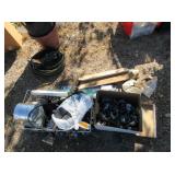 Hose Clamps, Bolts, Wooden Pieces, Door Jamb Repar