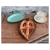 Fiesta Ware Platters, Treasure Divided Platter