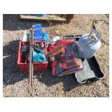 Propane Tank, Hand Tools, Pneumatic Hoses, Prybars