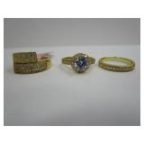 3) Ladies Rings Size 5 1/2 - 6 1/2
