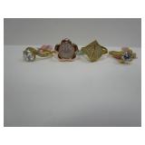 4) Ladies Rings Size 6 1/2 - 8 1/2