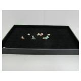 Ring Tray With 6)  Rings Various Sizes