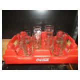 Coca-Cola Tray, Glasses