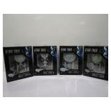 4) Star Trek Die Cast Model Ships