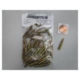 50 Center Fire Cartridges, Dont Tread on Me Silver