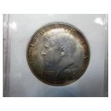 Rainbow Toned 1964 Silver Kennedy Half