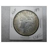 1891 Morgan One Dollar Coin