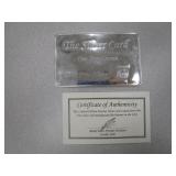 Pyromet .999 Silver Card