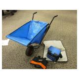 Folding Wheelbarrow, Cooler, Mat