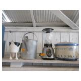 Crock Pot, Oster Blender, Metal Pitcher,