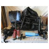 Gym Bag on Wheels, Pull-Up Bar, Tennis Shoes,