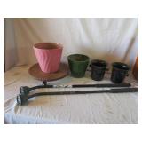 Rolling Plant Stand, Pots, Spray Nozzles